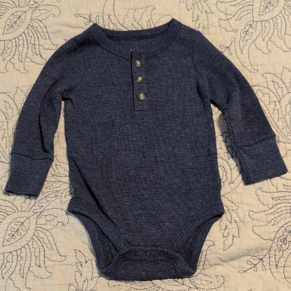 Cat & Jack Dark Blue Long Sleeve Bodysuit